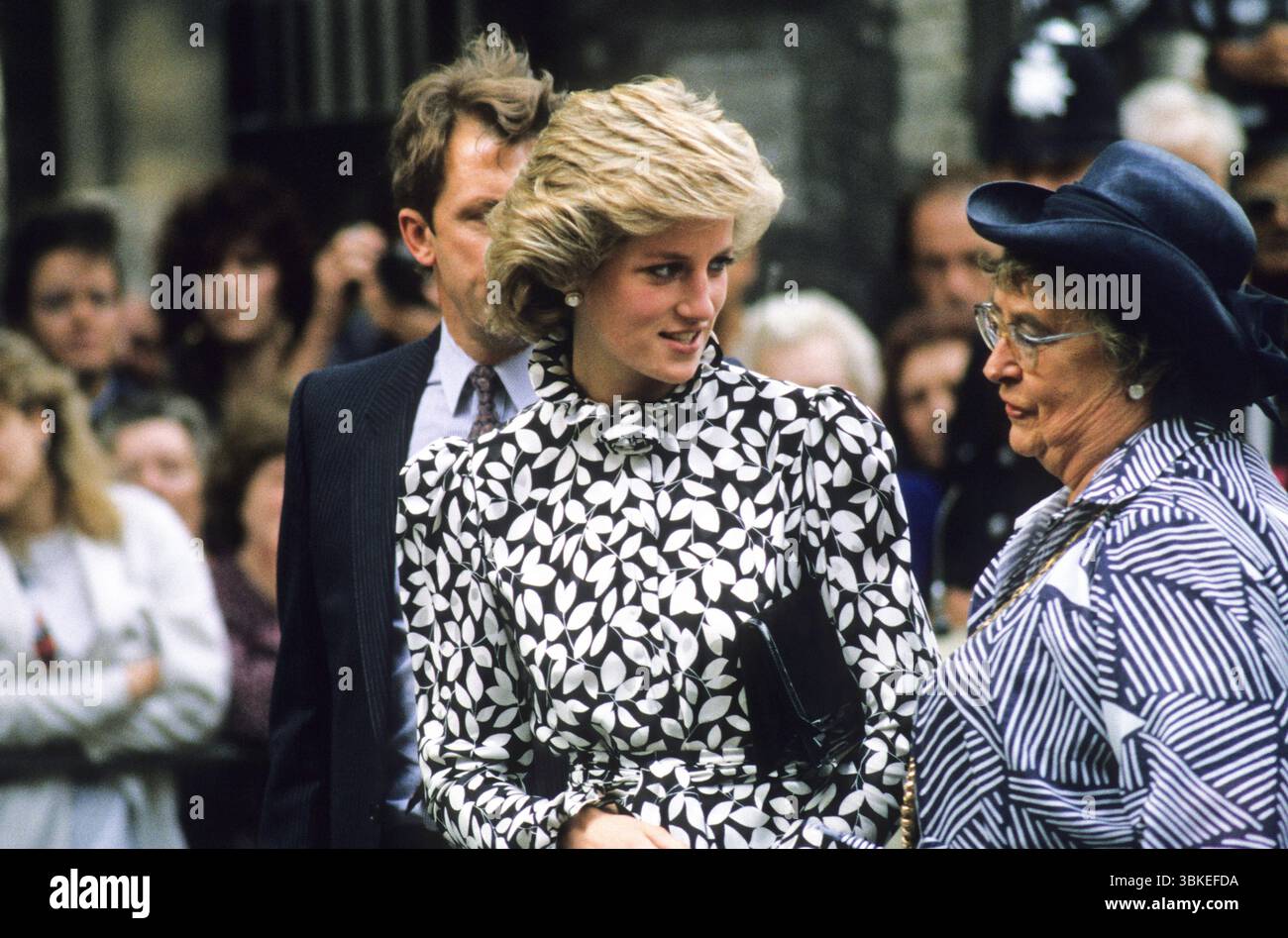 Lady Diana Spencer poco prima del suo matrimonio con il Principe Carlo nel 1981 Foto Stock