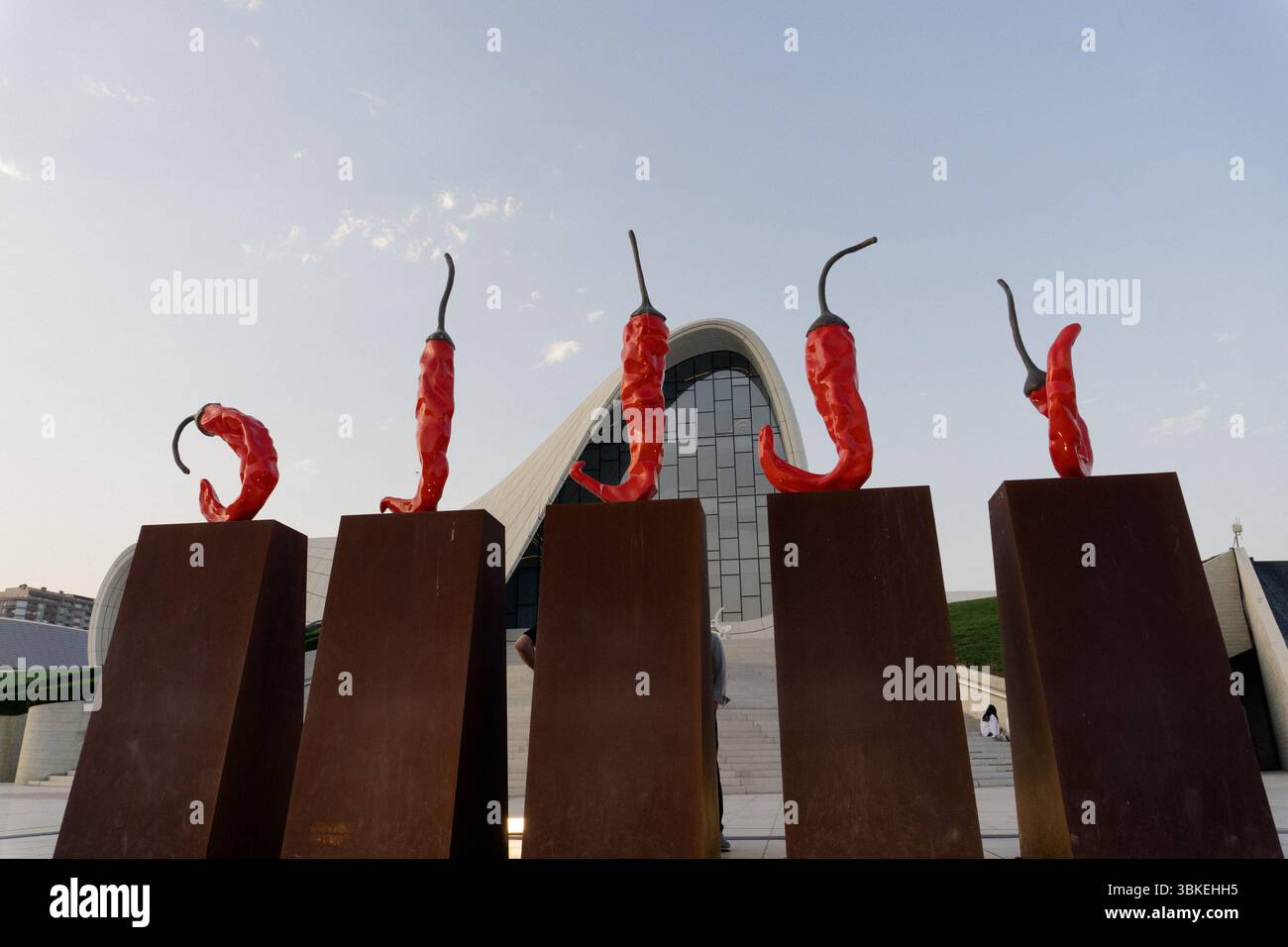 Ecco Baku. Concetto di viaggio e vacanza. Foto Stock