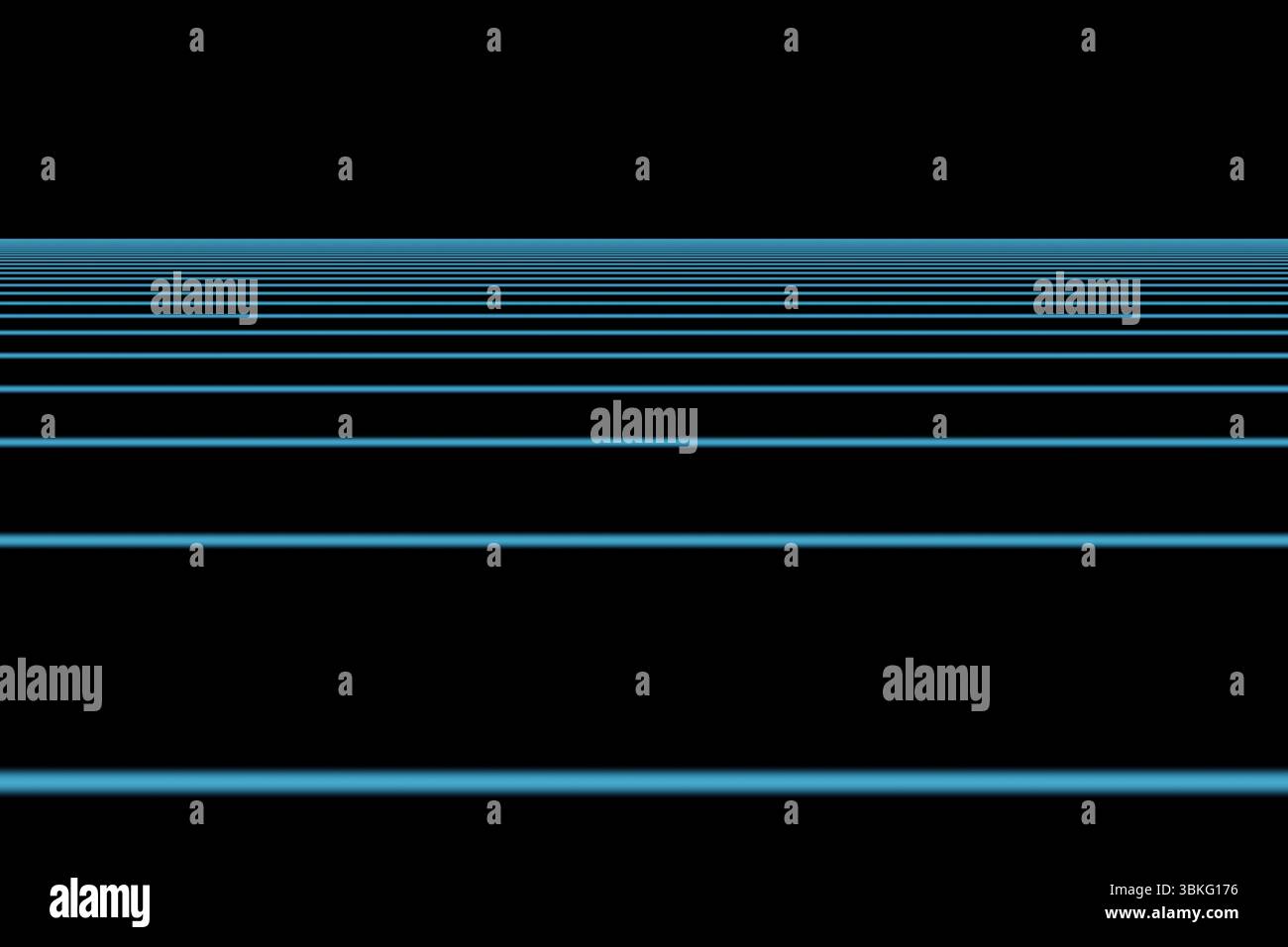 Linee blu su sfondo nero Foto Stock