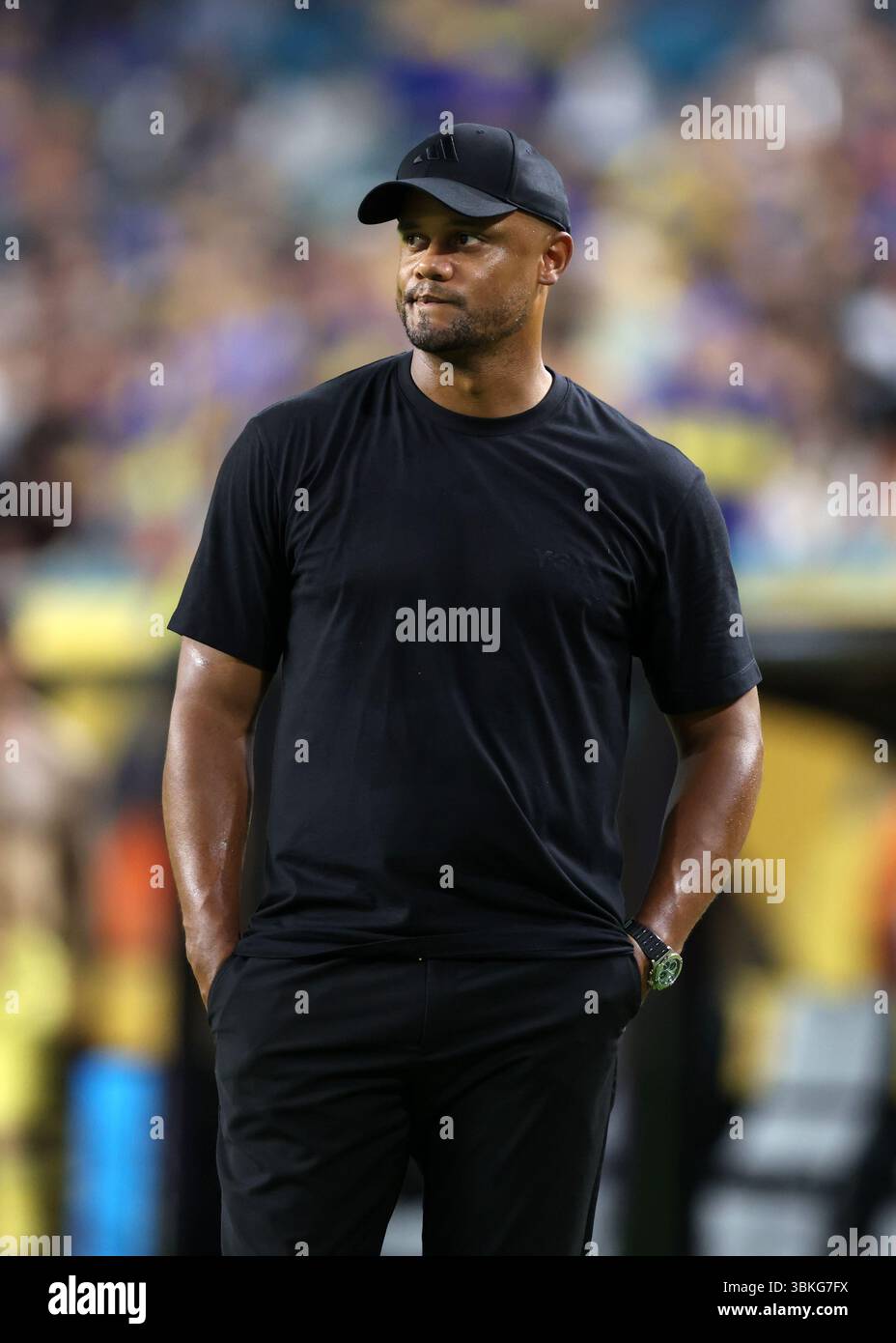Miami Gardens, USA, 20 giugno 2025. Il capo-allenatore del Bayern Vincent Kompany durante la partita Bayern Monaco vs CA Boca Juniors FIFA Club World Cup all’Hard Rock Stadium, Miami Gardens. Il credito immagine dovrebbe essere: David Klein / Sportimage Foto Stock
