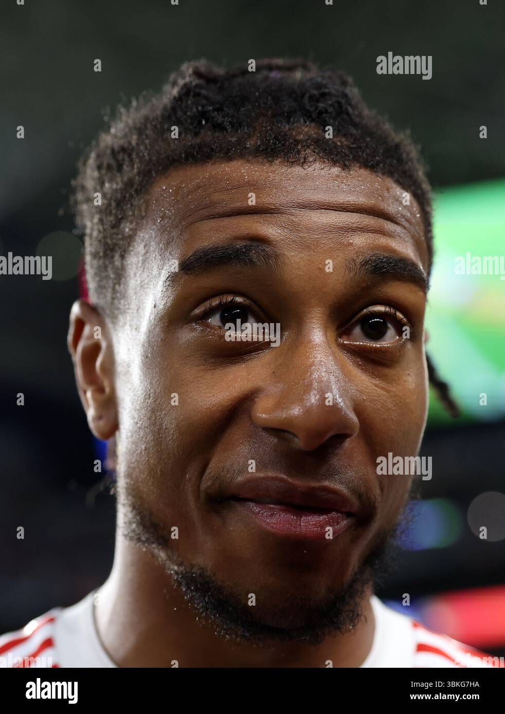 Miami Gardens, USA, 20 giugno 2025. Michael Olise del Bayern durante la partita Bayern Monaco vs CA Boca Juniors FIFA Club World Cup all’Hard Rock Stadium, Miami Gardens. Il credito immagine dovrebbe essere: David Klein / Sportimage Foto Stock