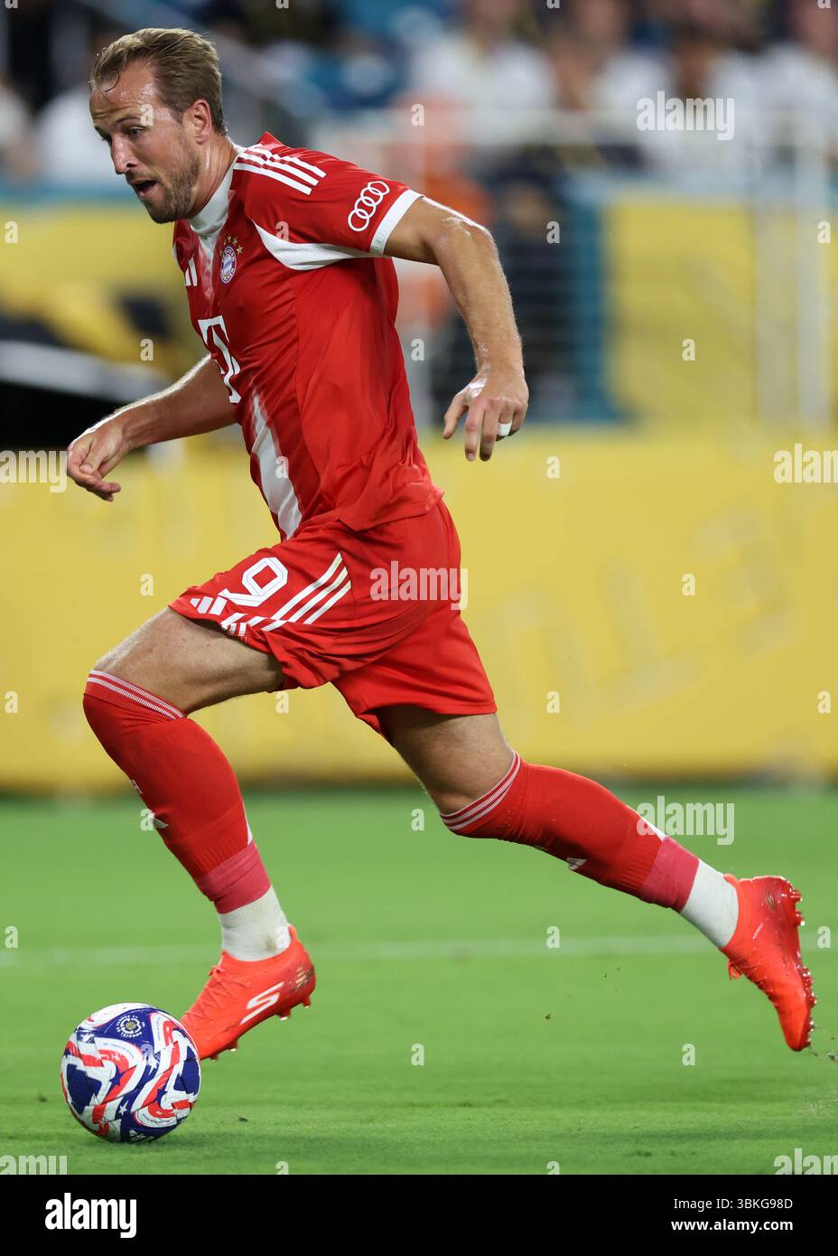 Miami Gardens, USA, 20 giugno 2025. Harry Kane del Bayern durante la partita della Coppa del mondo Bayern Monaco vs CA Boca Juniors all'Hard Rock Stadium, Miami Gardens. Il credito immagine dovrebbe essere: David Klein / Sportimage Foto Stock