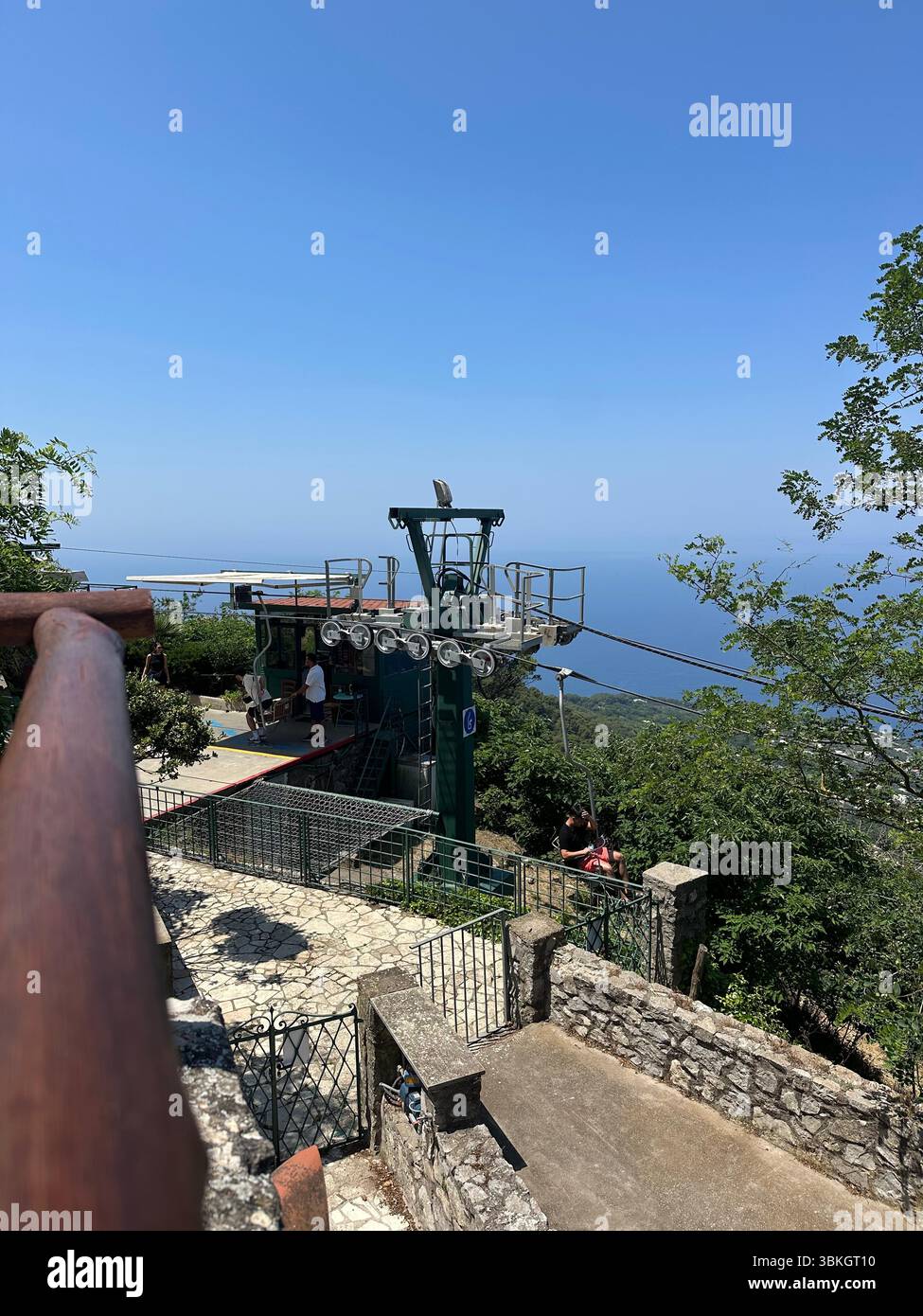 Seggiovia Monte Solaro Capri isola italiana #AlamyPublicTransport Foto Stock