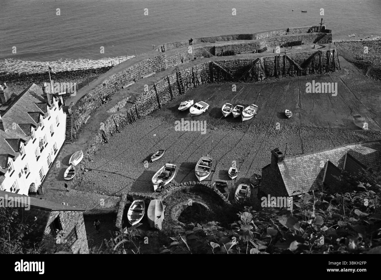 Clovelly, Devon, Inghilterra, ottobre 1977 Foto Stock