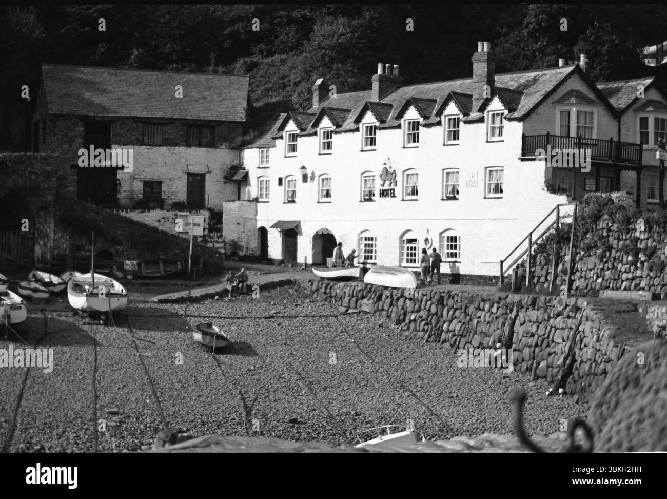 Clovelly, Devon, Inghilterra, ottobre 1977 Foto Stock