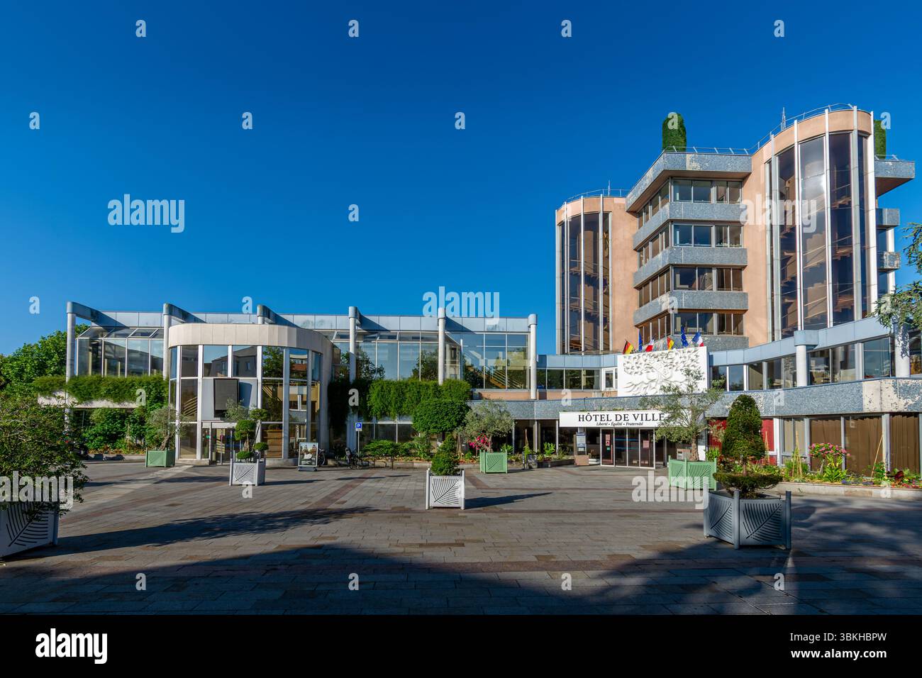 Municipio di le Chesnay-Rocquencourt, Francia, nuovo comune francese risultante dalla fusione di le Chesnay e Rocquencourt, nel dipartimento di Yvelines Foto Stock