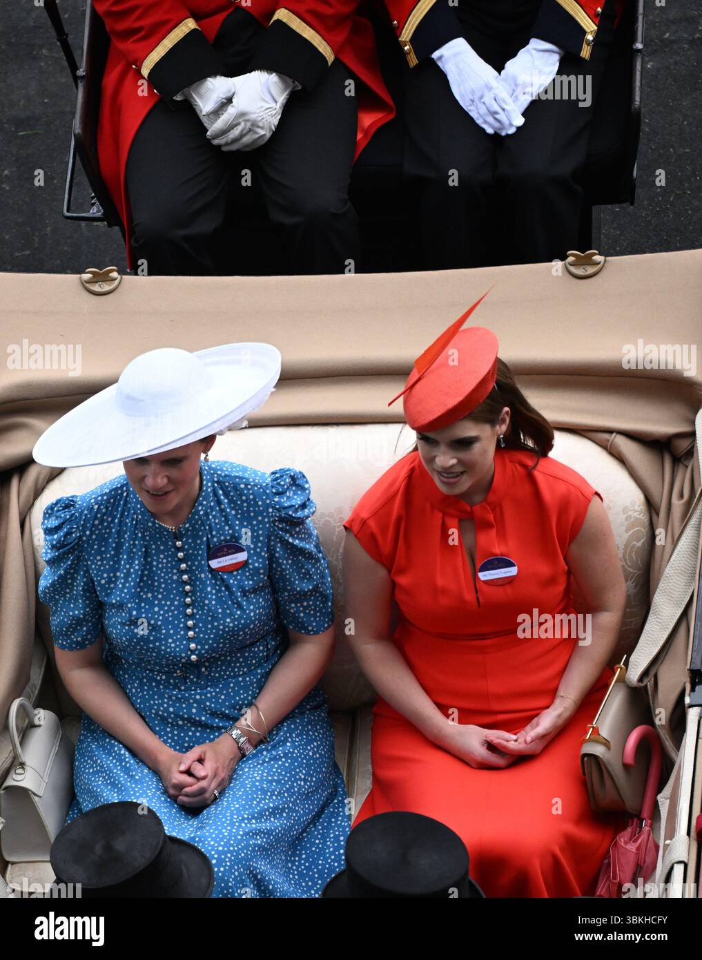 Ascot Racecourse, Berkshire, Regno Unito. 21 giugno 2025. Royal Ascot Horse Racing, 5° giorno; Princess Euginie arriva al Royal Ascot Credit: Action Plus Sports/Alamy Live News Foto Stock