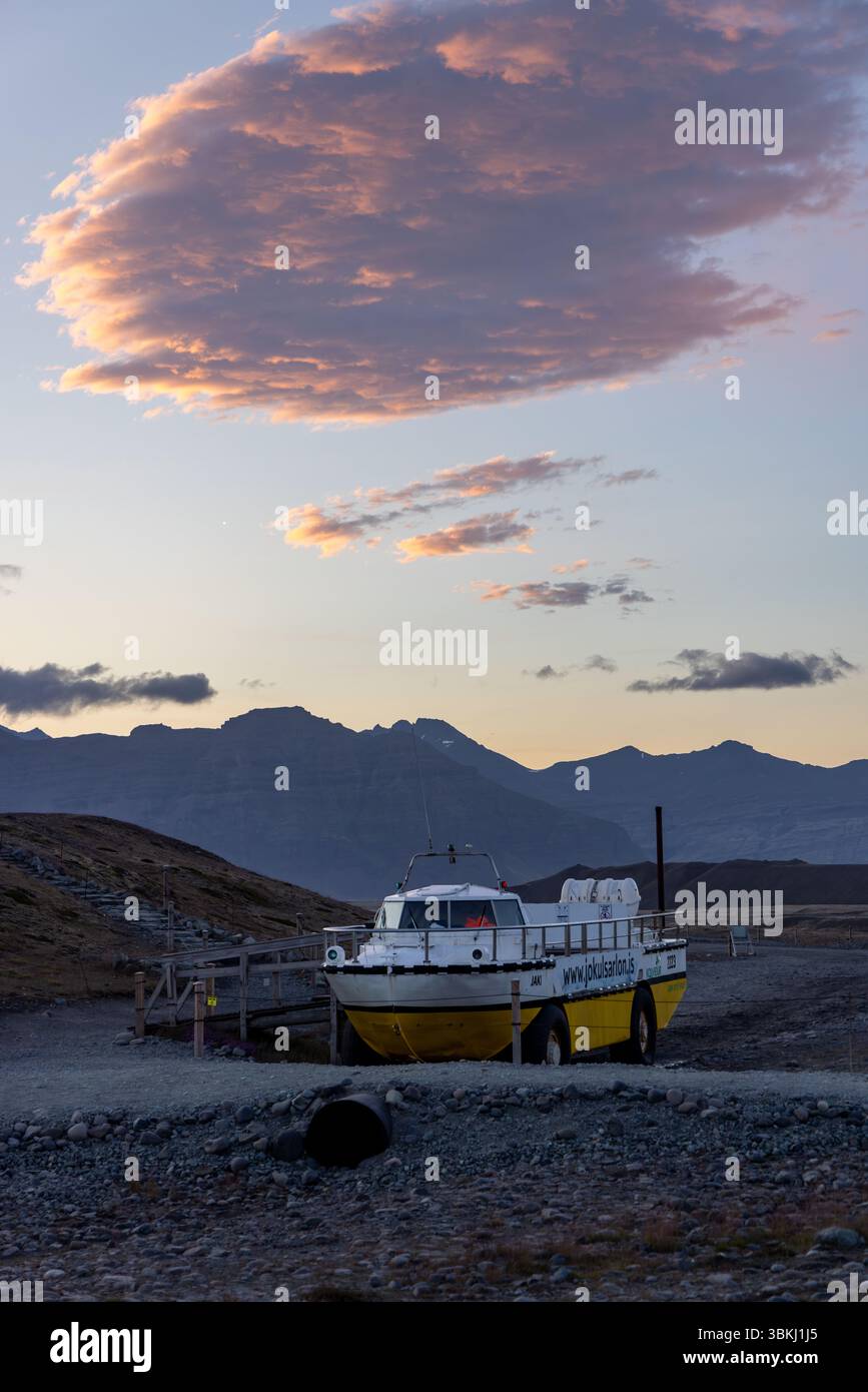 Jökulsárlón Glacier Lagoon, Islanda Foto Stock