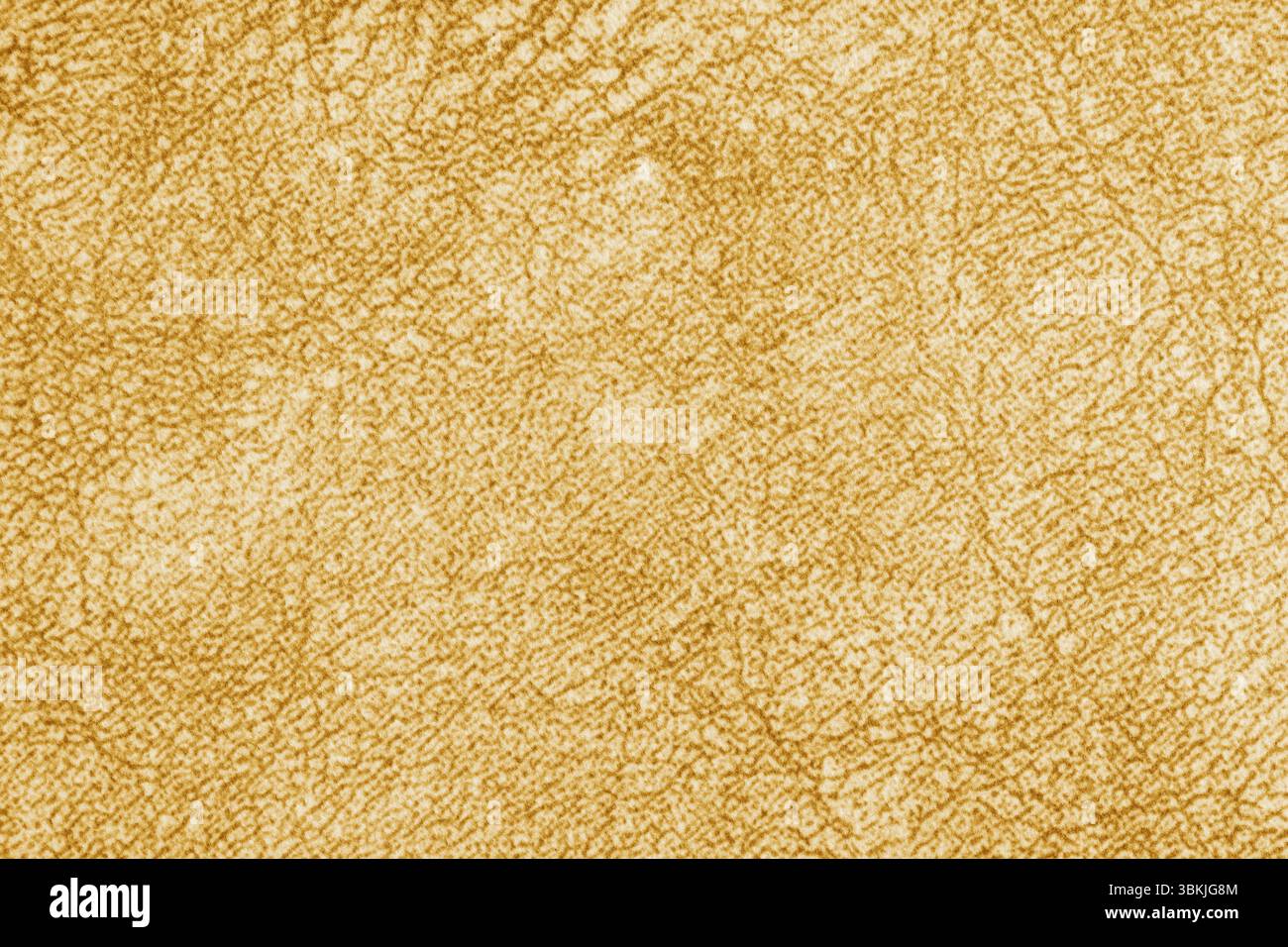 Primo piano, tessuto macro di colore giallo con fibre tessute fini e tessuto morbido, struttura in tessuto. Sfondo astratto e disordinato, design tessile, tappezzeria Foto Stock