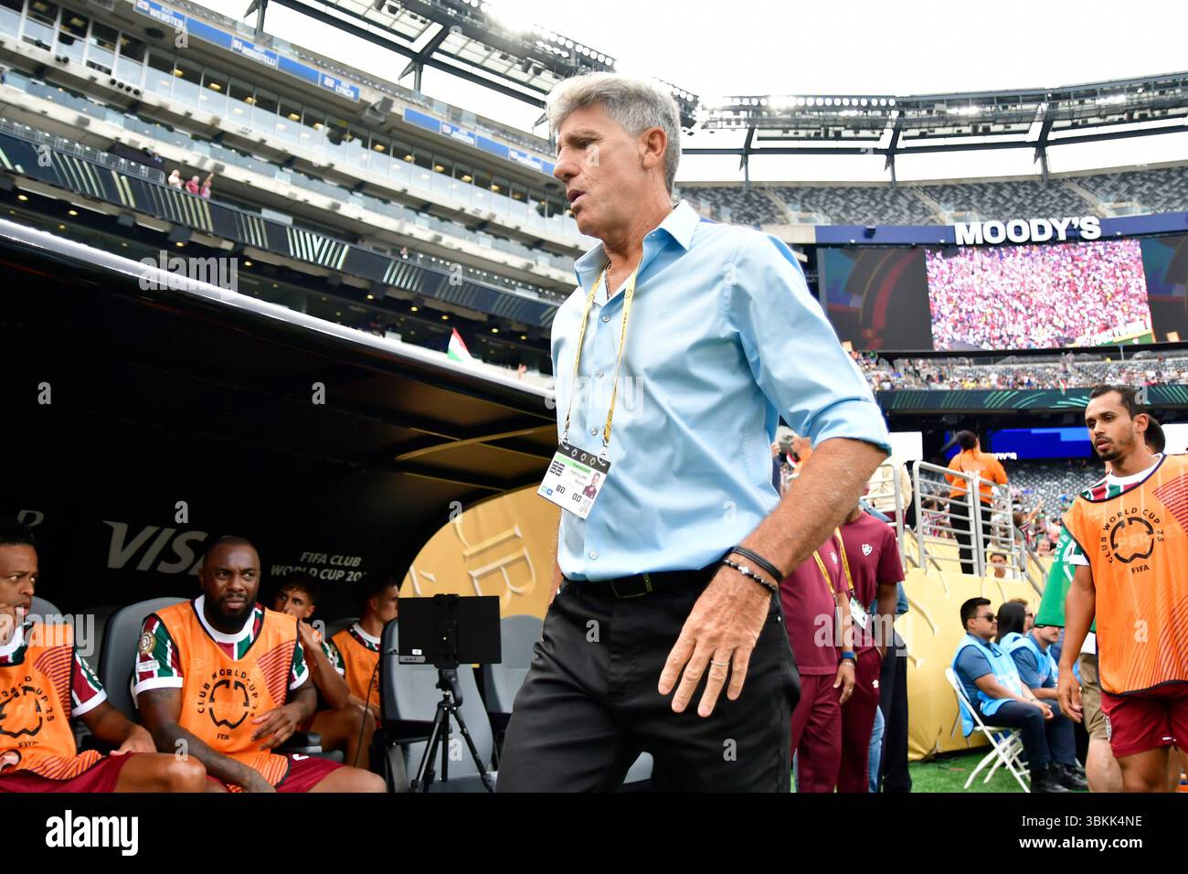 NEW JERSEY (NY), 06/21/2025 - CLUB WORLD CUP/FLUMINENSE X ULSAN HD (KOR) - Renato Gaúcho di Fluminense , durante la partita tra FLUMINENSE X ULSAN HD (KOR), valida per il secondo round della fase a gironi della Coppa del mondo FIFA Club 2025, tenutasi presso il MetLife Stadium di New York, nel pomeriggio di questo sabato 21. (Foto: Eduardo Carmim/Alamy Live News) Foto Stock