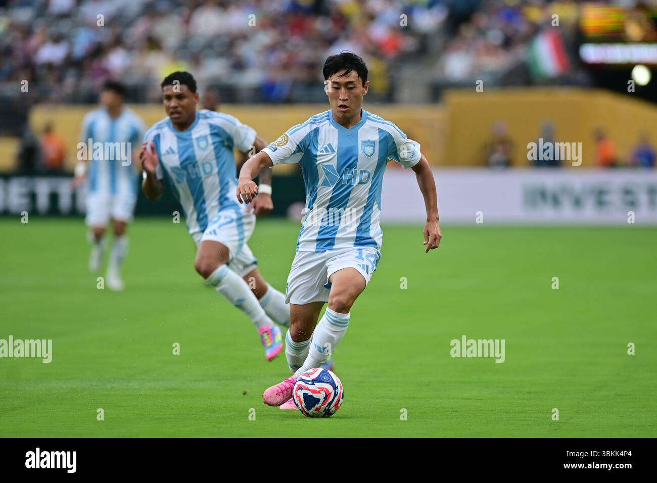 NEW JERSEY (NY), 06/21/2025 - CLUB WORLD CUP/FLUMINENSE X ULSAN HD (KOR) - da Ulsan HD (KOR), durante la partita tra FLUMINENSE X ULSAN HD (KOR), valida per il secondo round della fase a gironi della Coppa del mondo per club FIFA 2025, tenutasi presso il MetLife Stadium di New York, nel pomeriggio di questo sabato 21. (Foto: Eduardo Carmim/Alamy Live News) Foto Stock