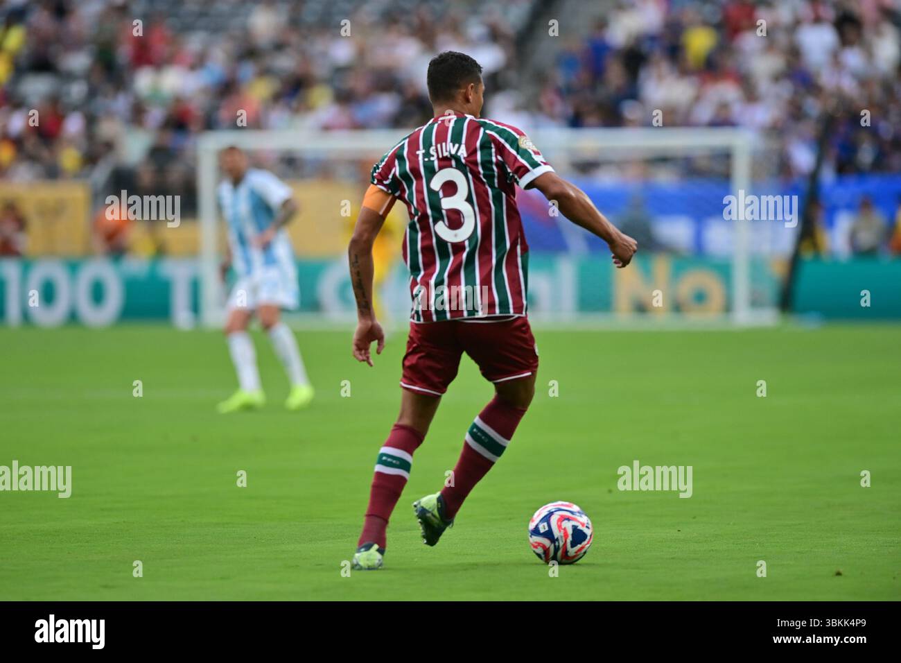 NEW JERSEY (NY), 06/21/2025 - CLUB WORLD CUP/FLUMINENSE X ULSAN HD (KOR) - Thiago Silva di Fluminense , durante la partita tra FLUMINENSE X ULSAN HD (KOR), valida per il secondo round della fase a gironi della Coppa del mondo per club FIFA 2025, tenutasi presso il MetLife Stadium di New York, nel pomeriggio di questo sabato 21. (Foto: Eduardo Carmim/Alamy Live News) Foto Stock