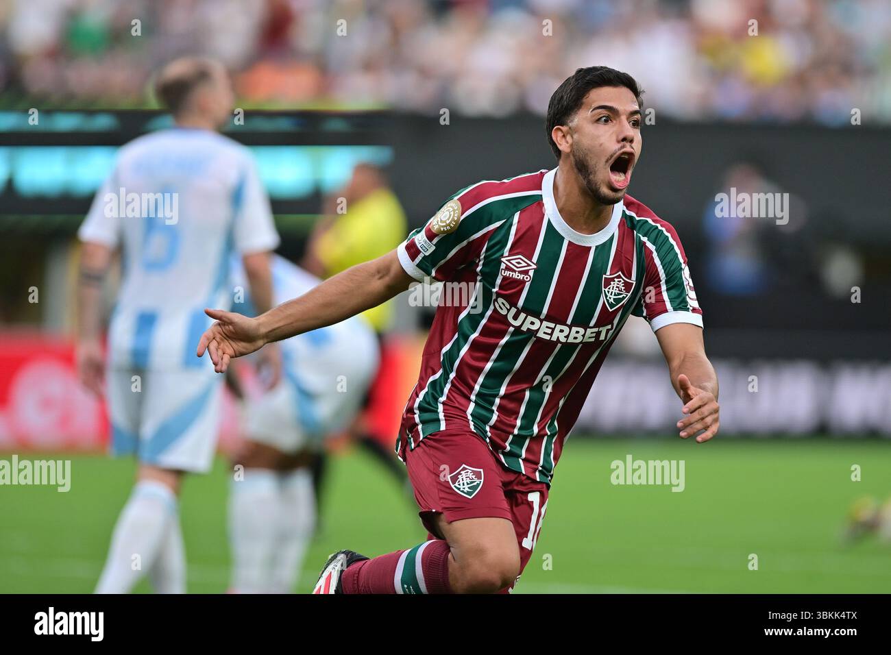 NEW JERSEY (NY), 06/21/2025 - CLUB WORLD CUP/FLUMINENSE X ULSAN HD (KOR) - Nonato da Fluminense , durante la partita tra FLUMINENSE X ULSAN HD (KOR), valida per la seconda fase della fase a gironi della Coppa del mondo FIFA Club 2025, tenutasi presso il MetLife Stadium di New York, nel pomeriggio di questo sabato 21. (Foto: Eduardo Carmim/Alamy Live News) Foto Stock