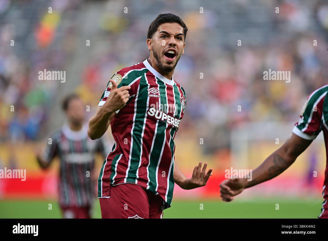 NEW JERSEY (NY), 06/21/2025 - CLUB WORLD CUP/FLUMINENSE X ULSAN HD (KOR) - Nonato da Fluminense , durante la partita tra FLUMINENSE X ULSAN HD (KOR), valida per la seconda fase della fase a gironi della Coppa del mondo FIFA Club 2025, tenutasi presso il MetLife Stadium di New York, nel pomeriggio di questo sabato 21. (Foto: Eduardo Carmim/Alamy Live News) Foto Stock