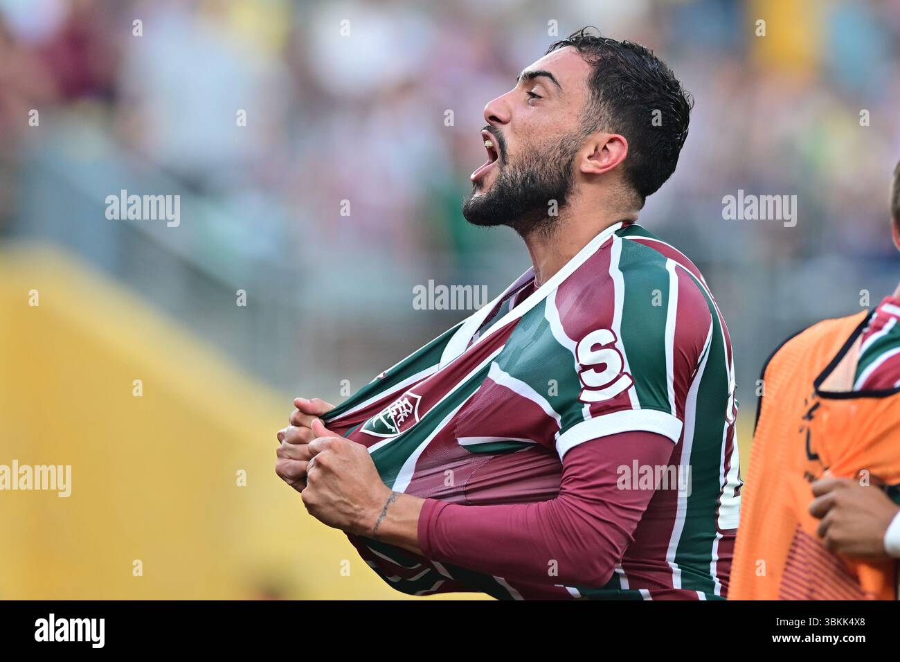 NEW JERSEY (NY), 06/21/2025 - CLUB WORLD CUP/FLUMINENSE X ULSAN HD (KOR) - Freytes di Fluminense , durante la partita tra FLUMINENSE X ULSAN HD (KOR), valida per il secondo round della fase a gironi della Coppa del mondo FIFA Club 2025, tenutasi presso il MetLife Stadium di New York, nel pomeriggio di questo sabato 21. (Foto: Eduardo Carmim/Alamy Live News) Foto Stock
