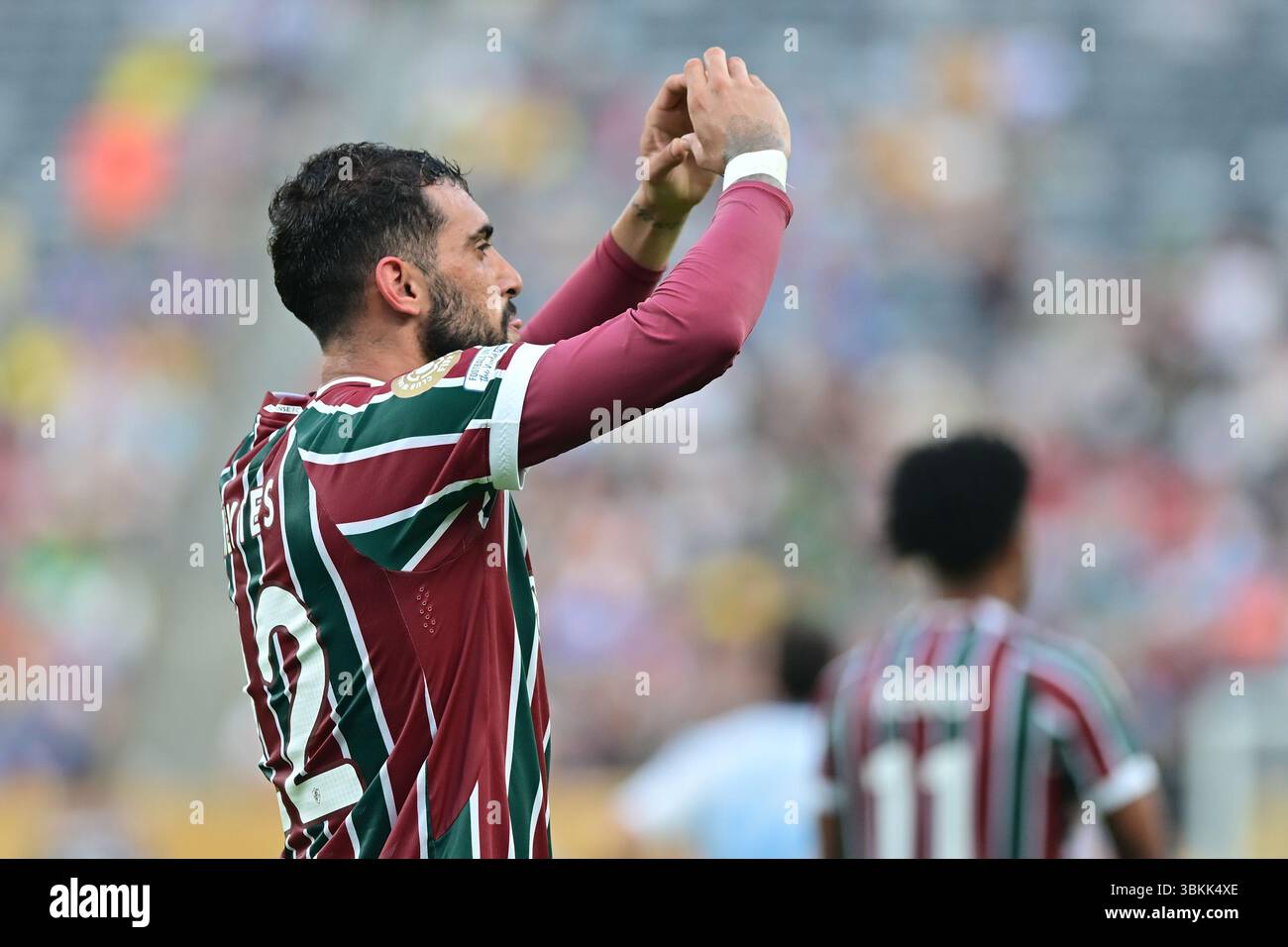 NEW JERSEY (NY), 06/21/2025 - CLUB WORLD CUP/FLUMINENSE X ULSAN HD (KOR) - Freytes di Fluminense , durante la partita tra FLUMINENSE X ULSAN HD (KOR), valida per il secondo round della fase a gironi della Coppa del mondo FIFA Club 2025, tenutasi presso il MetLife Stadium di New York, nel pomeriggio di questo sabato 21. (Foto: Eduardo Carmim/Alamy Live News) Foto Stock