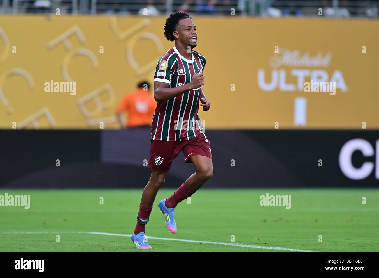 NEW JERSEY (NY), 06/21/2025 - CLUB WORLD CUP/FLUMINENSE X ULSAN HD (KOR) - Keno da Fluminense , durante la partita tra FLUMINENSE X ULSAN HD (KOR), valida per il secondo round della fase a gironi della Coppa del mondo FIFA Club 2025, tenutasi presso il MetLife Stadium di New York, nel pomeriggio di questo sabato 21. (Foto: Eduardo Carmim/Alamy Live News) Foto Stock