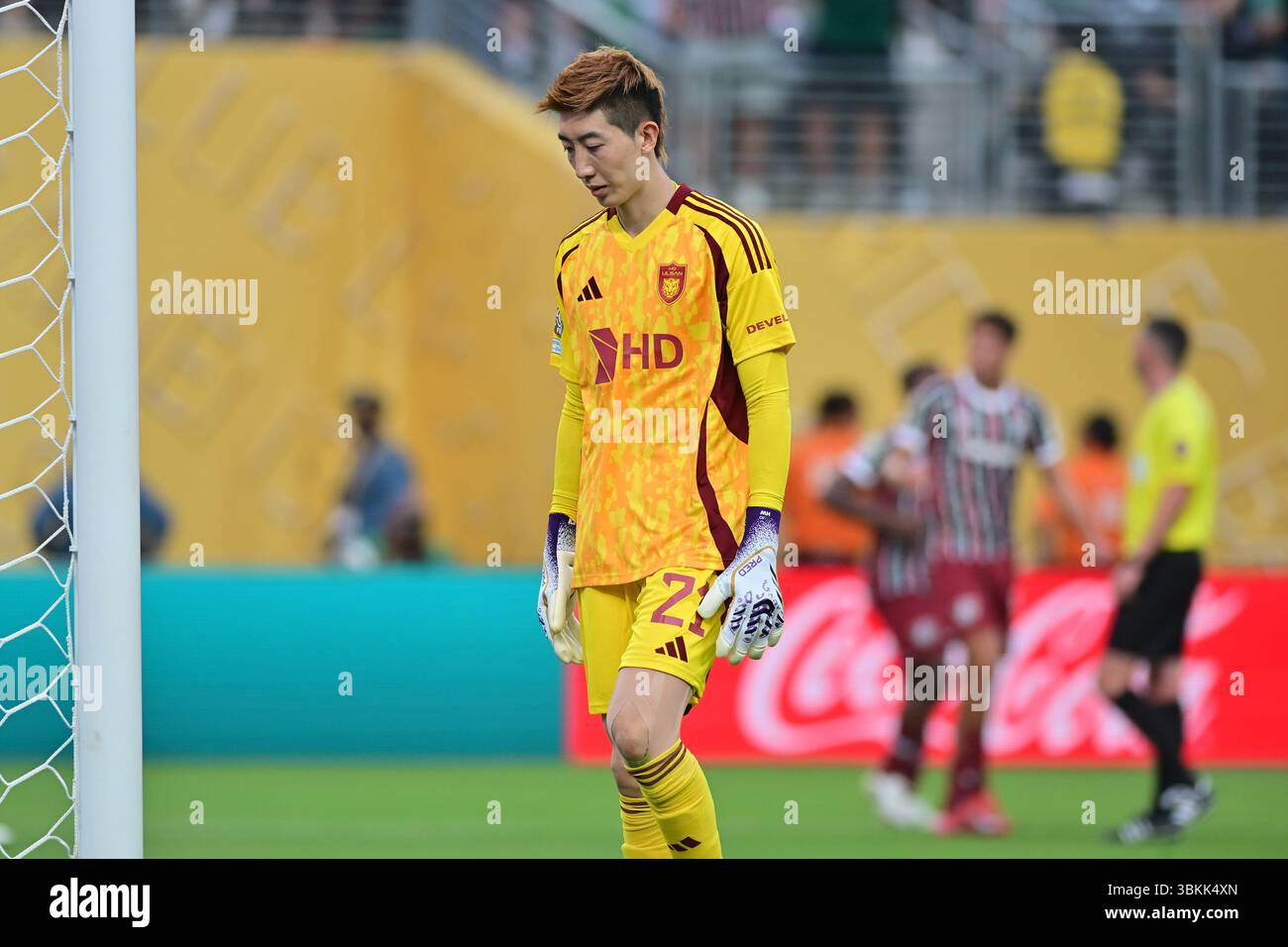 NEW JERSEY (NY), 06/21/2025 - CLUB WORLD CUP/FLUMINENSE X ULSAN HD (KOR) - da Ulsan HD (KOR), durante la partita tra FLUMINENSE X ULSAN HD (KOR), valida per il secondo round della fase a gironi della Coppa del mondo per club FIFA 2025, tenutasi presso il MetLife Stadium di New York, nel pomeriggio di questo sabato 21. (Foto: Eduardo Carmim/Alamy Live News) Foto Stock