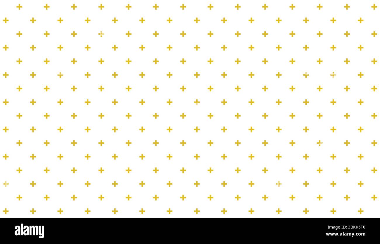 glitter dorato e illustrazione vettoriale con segni disposti a ripetizione su sfondo bianco Illustrazione Vettoriale