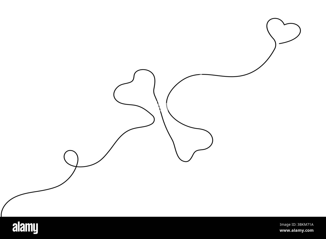 Osso cilindrico a una linea che disegna un'illustrazione vettoriale minimalista Illustrazione Vettoriale