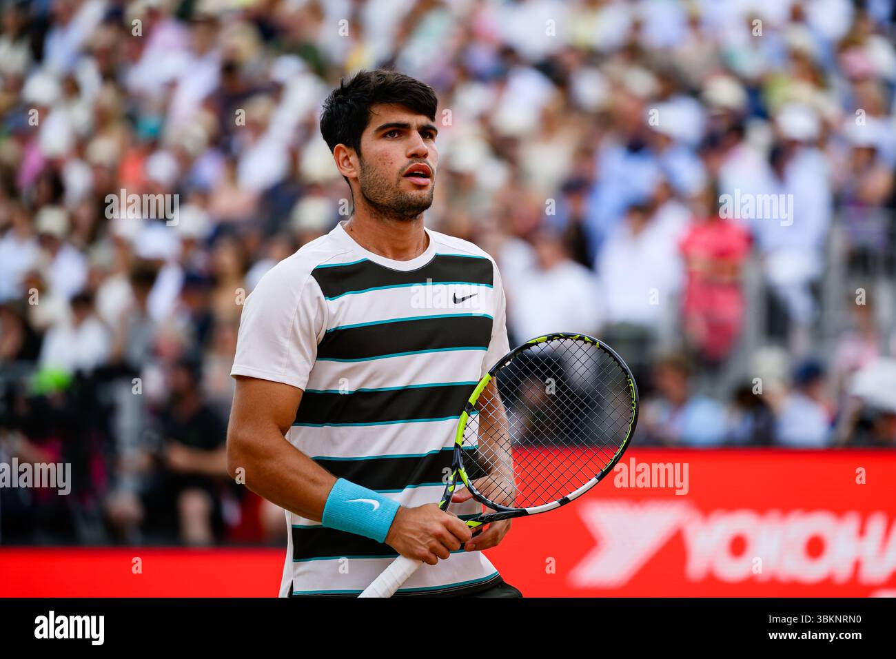 LONDRA, REGNO UNITO 22 giugno: Carlos Alcaraz (ESP) ha vinto questo secondo Queen's Championship contro Jiri Lehecka (CZE) durante la finale ATP 500 dei Campionati HSBC 2025 al Queen's Club domenica 22 giugno 2025 a LONDRA, REGNO UNITO. Crediti: Taka Wu/Alamy Live News Foto Stock