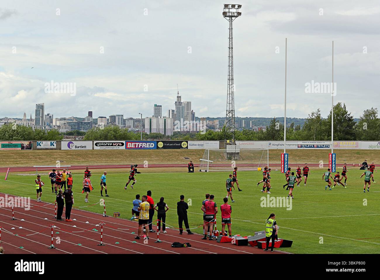 The Betfred Championship Match Hunslet RLFC vs Barrow Raiders al South Leeds Stadium, Leeds, Regno Unito, 22 giugno 2025 (foto di Sam Eaden/News Images) Foto Stock