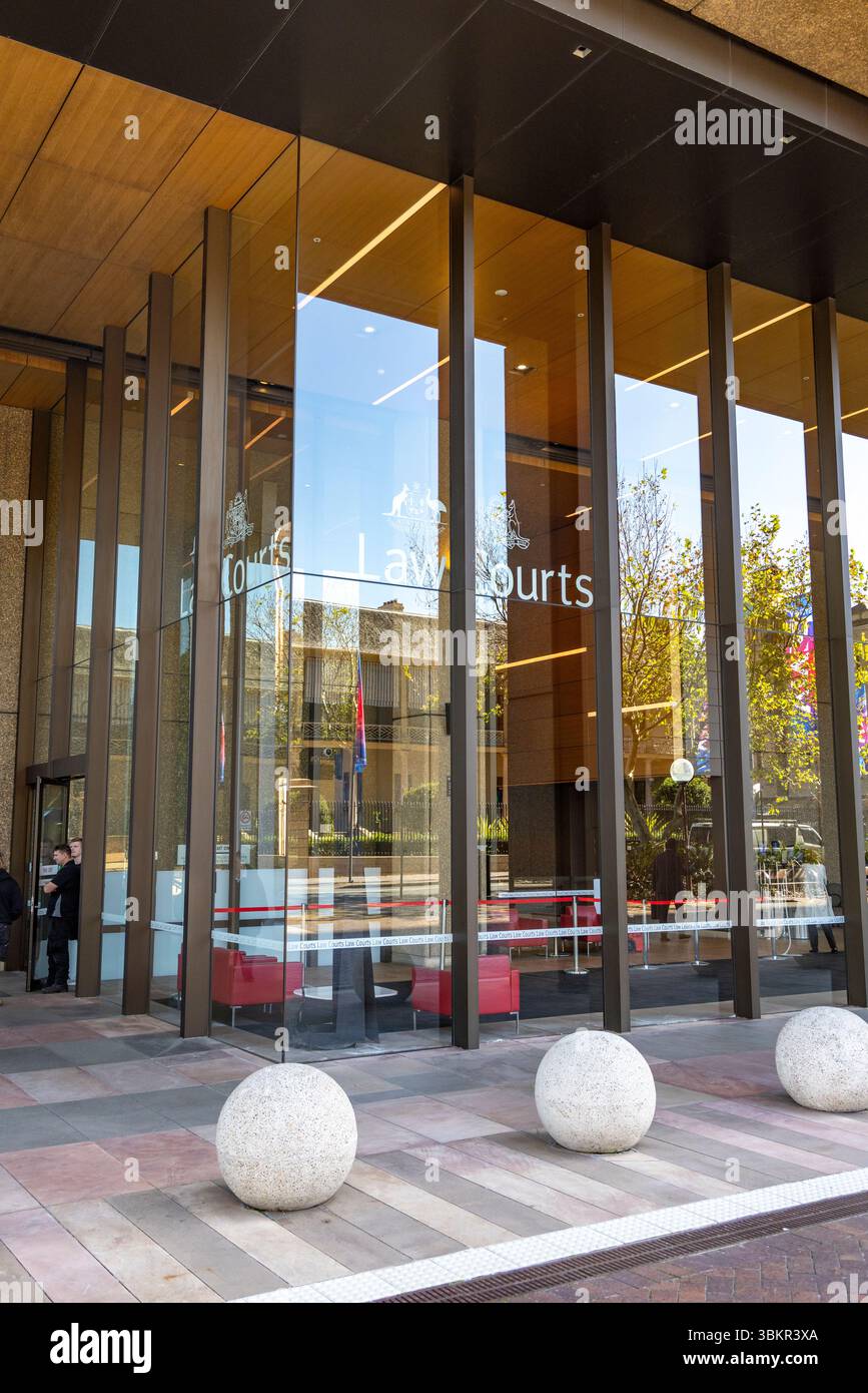 Edificio dei tribunali Supremi in Queens Square, Macquarie Street, Sydney, NSW, Australia. Foto Stock