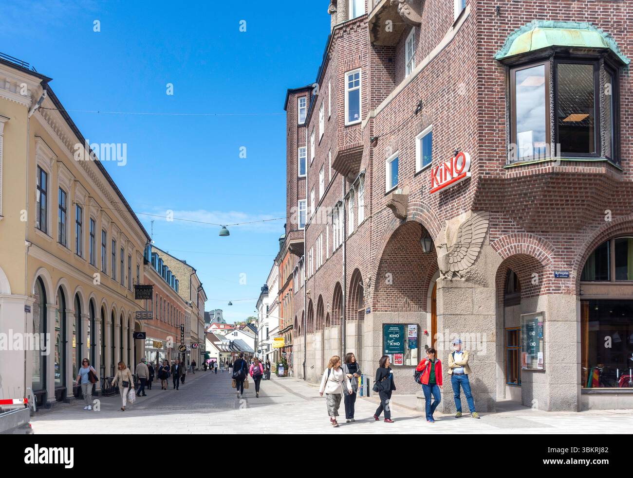 Lilla Fiskaregatan Street, Sweden Centrala Staden, Lund, Scania Province, Regno di Svezia Foto Stock