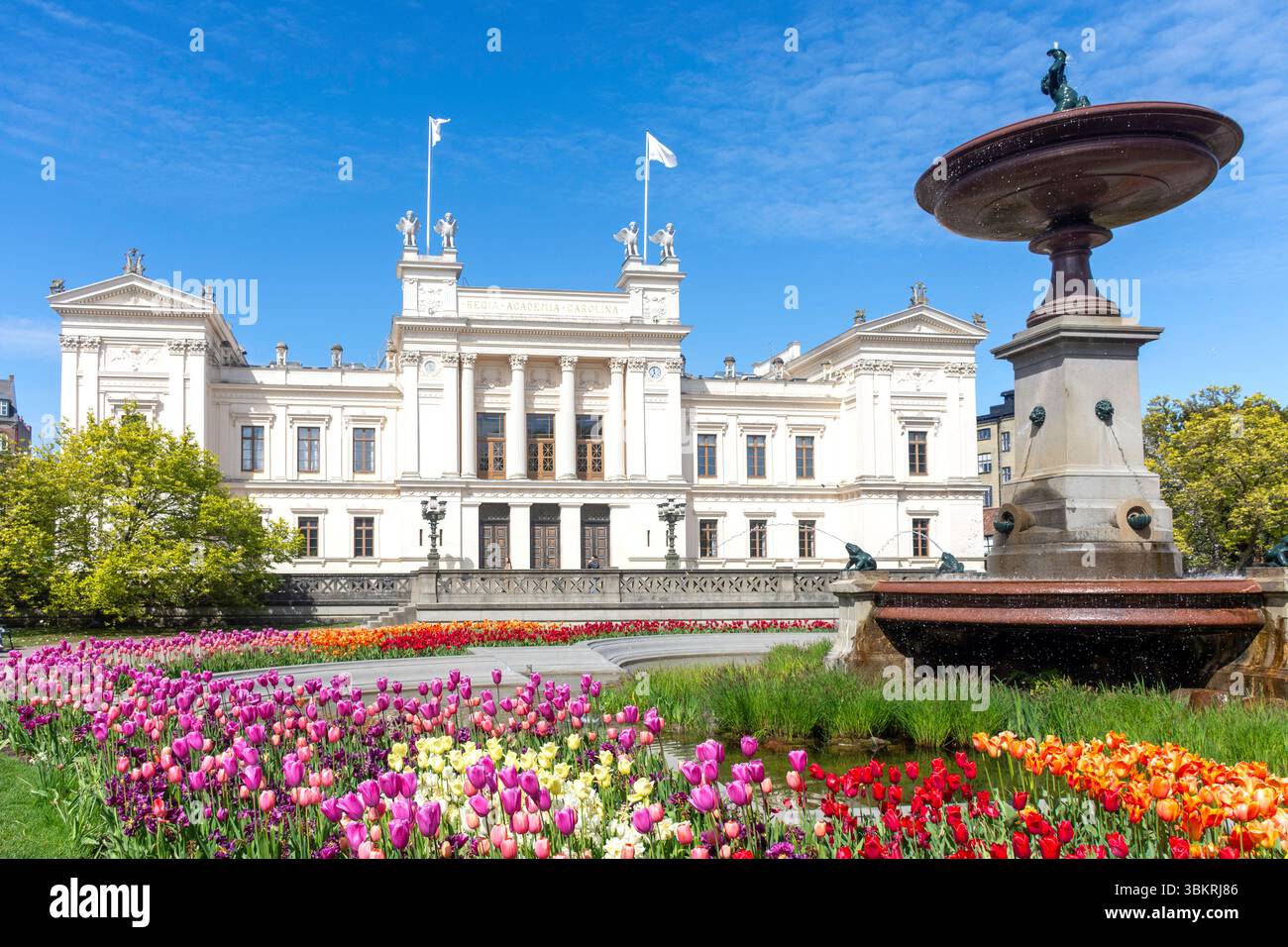 Edificio principale dell'Università di Lund (Universitetshuset i Lund) Lundagård Park, Centrala Staden, Lund, provincia di Scania, Regno di Svezia Foto Stock