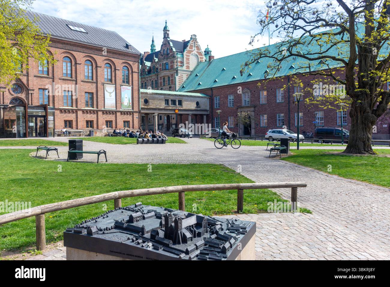Museo storico dell'Università di Lund (Historiska museet), Parco di Lundagård, Centrala Staden, Lund, Provincia di Scania, Regno di Svezia Foto Stock