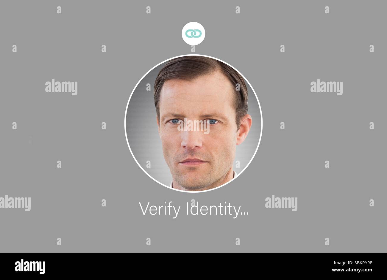 Identificazione sull'interfaccia Foto Stock