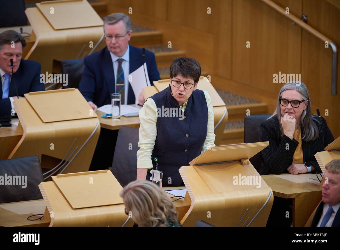 Edimburgo Scozia, Regno Unito 18 giugno 2025. Tess White MSP al Parlamento scozzese. credito sst/alamy notizie in diretta Foto Stock