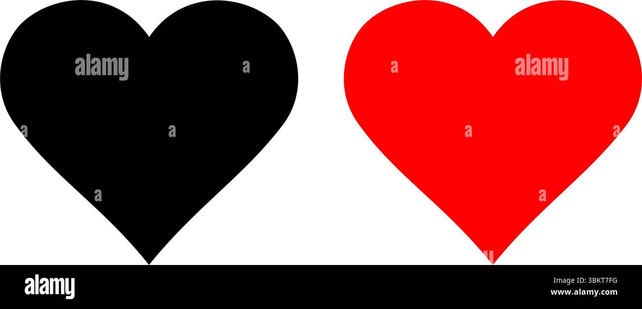 Le icone del cuore impostano il vettore, la forma del cuore a doodle, i segni d'amore del cuore in stile disegnato a mano. Illustrazione amore del cuore icone isolate, simbolo romantico Illustrazione Vettoriale
