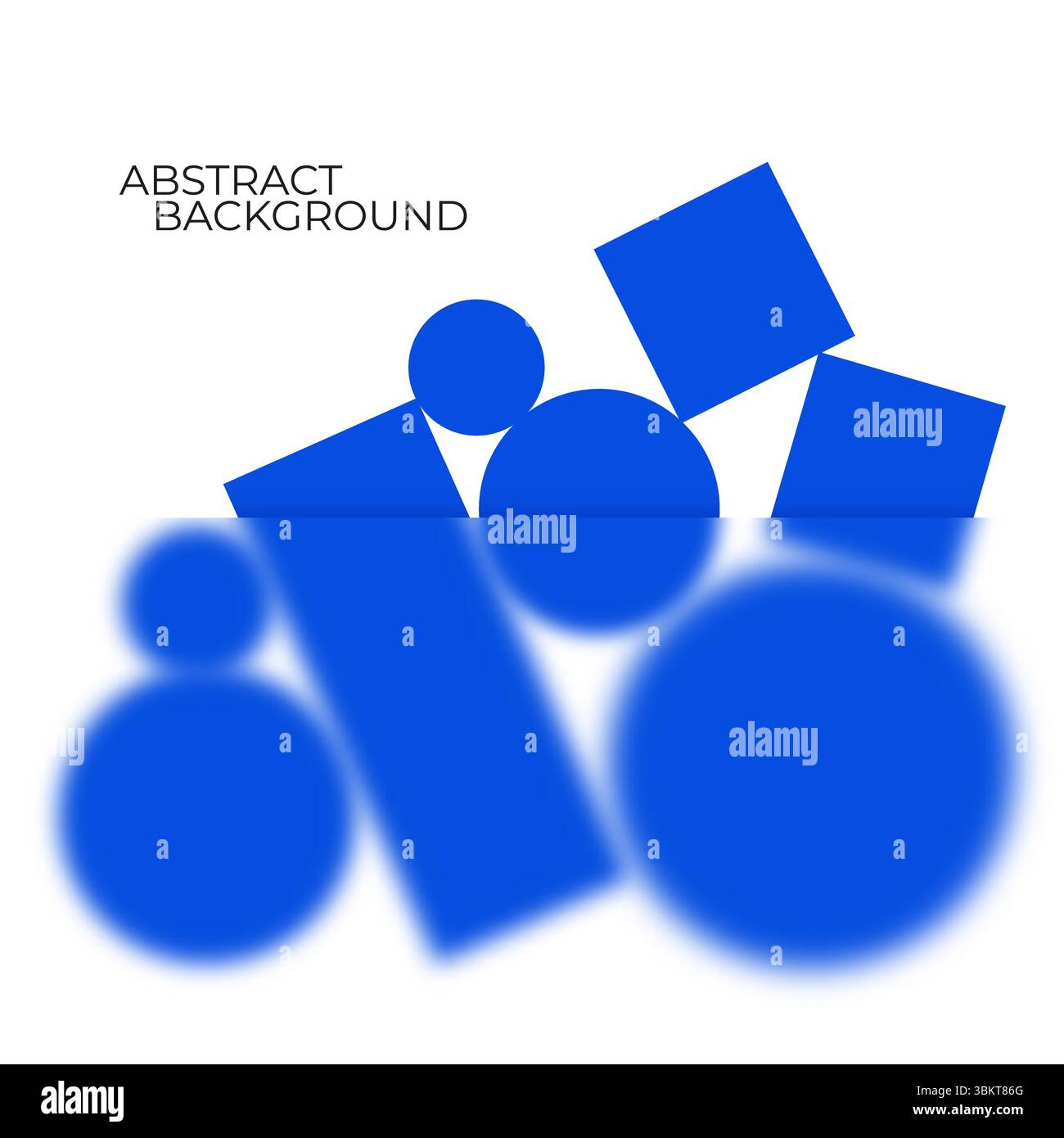 Sfondo geometrico astratto nel design del glassmorfismo. Illustrazione Vettoriale
