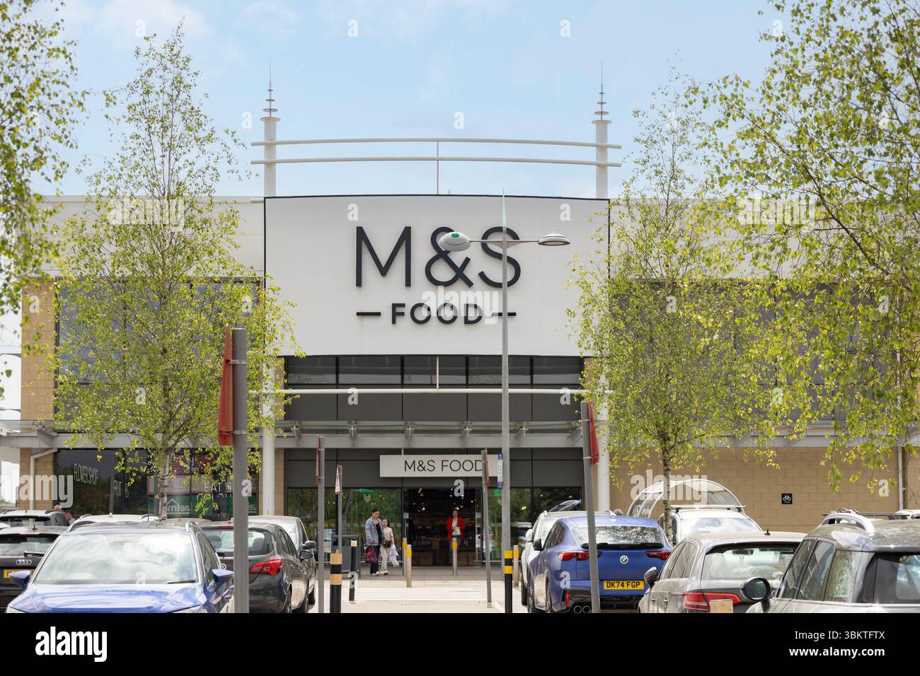 Wolstanton, Stoke on Trent regno unito 19 maggio 2025 segnaletica e vista di a Marks and Spencer Food Hall. Foto Stock