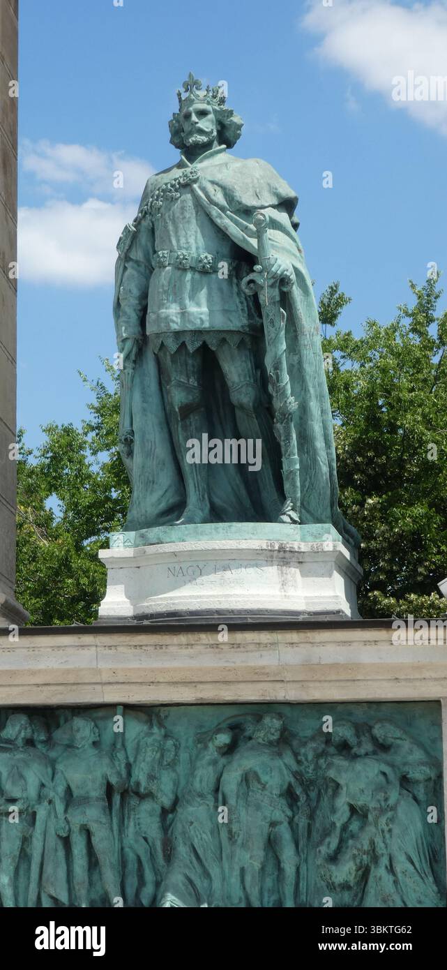 Ungheria, Budapest, Monumento del Re Foto Stock
