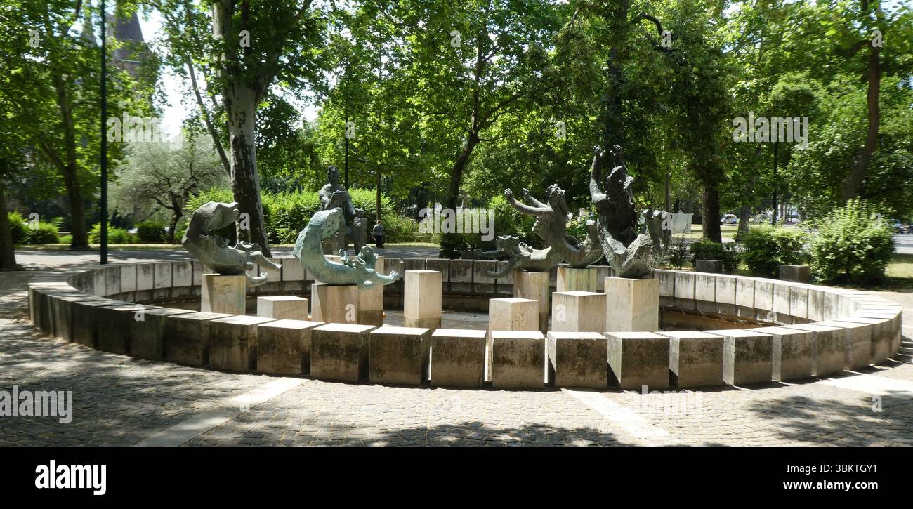 Ungheria, sculture del parco cittadino di Budapest Foto Stock