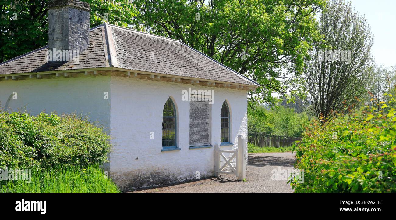 Aberystwyth South Gates Tollhouse, casello St Fagans - Museo Sain Ffagan. Presa aprile 2025 primavera Foto Stock