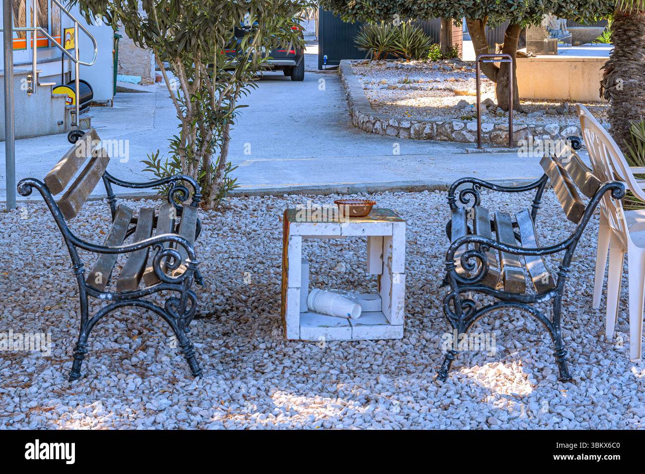 Croazia : vita sulle isole a Preko Foto Stock