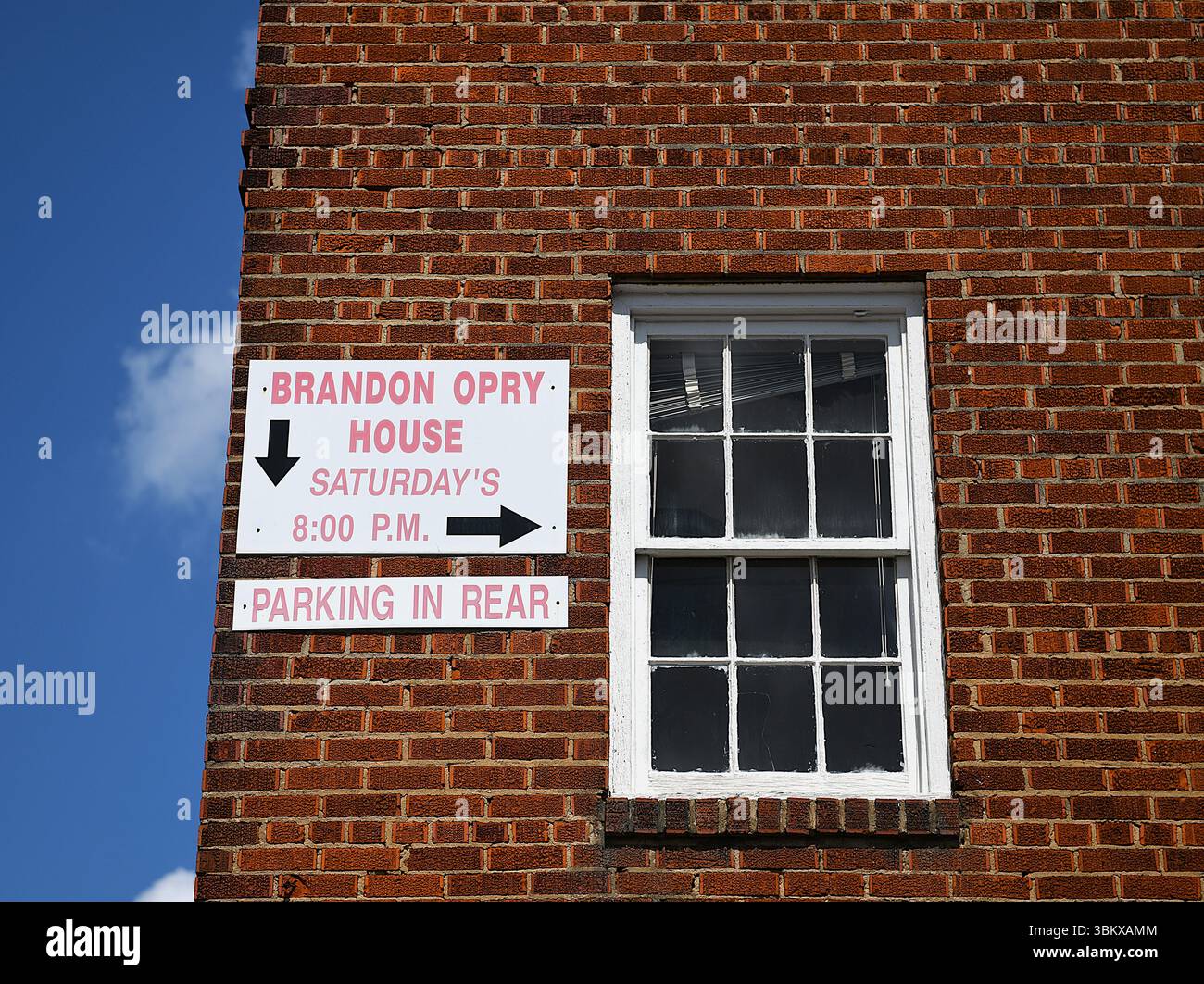 Brandon Opry House, parcheggio sul retro. Foto Stock