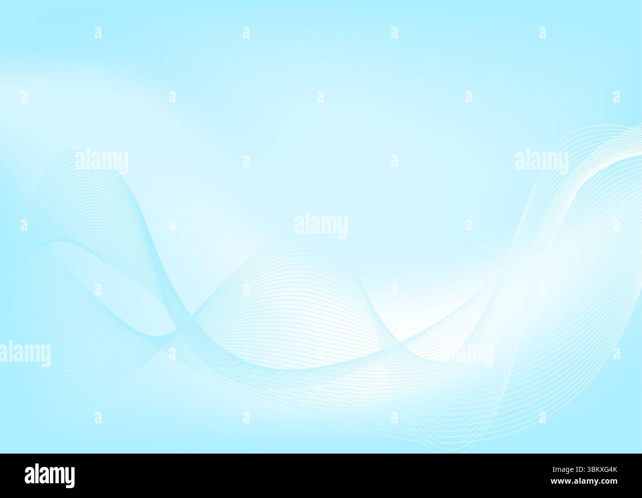 sfondo dell'onda blu astratta con linee fluide Illustrazione Vettoriale