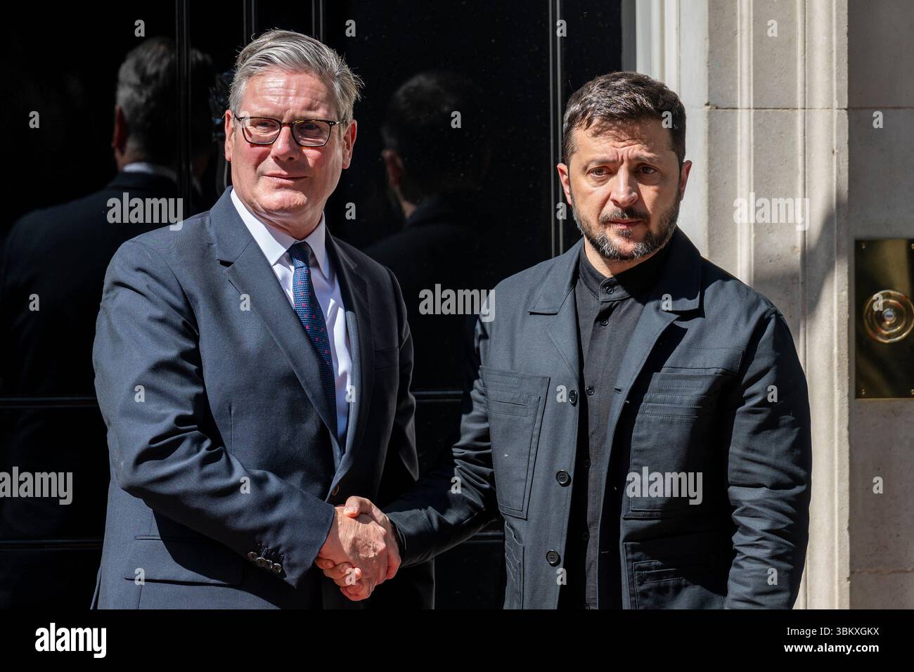 Londra, Regno Unito. 23 giugno 2025. Volodymyr Zelensky, presidente dell'Ucraina, arriva a Downing Street per parlare con Sir Keir Starmer, primo ministro. Crediti: Stephen Chung / Alamy Live News Foto Stock