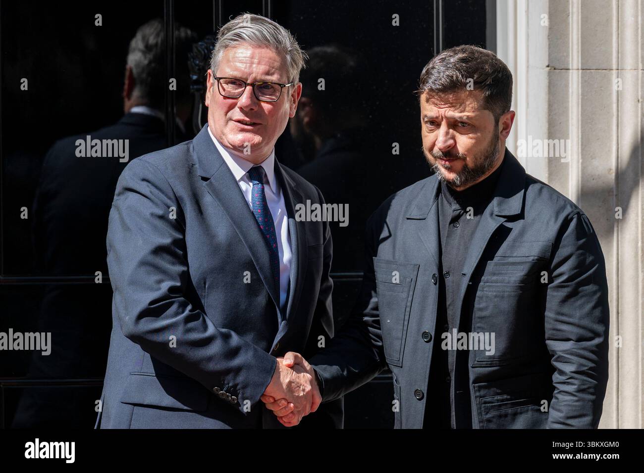 Londra, Regno Unito. 23 giugno 2025. Volodymyr Zelensky, presidente dell'Ucraina, arriva a Downing Street per parlare con Sir Keir Starmer, primo ministro. Crediti: Stephen Chung / Alamy Live News Foto Stock
