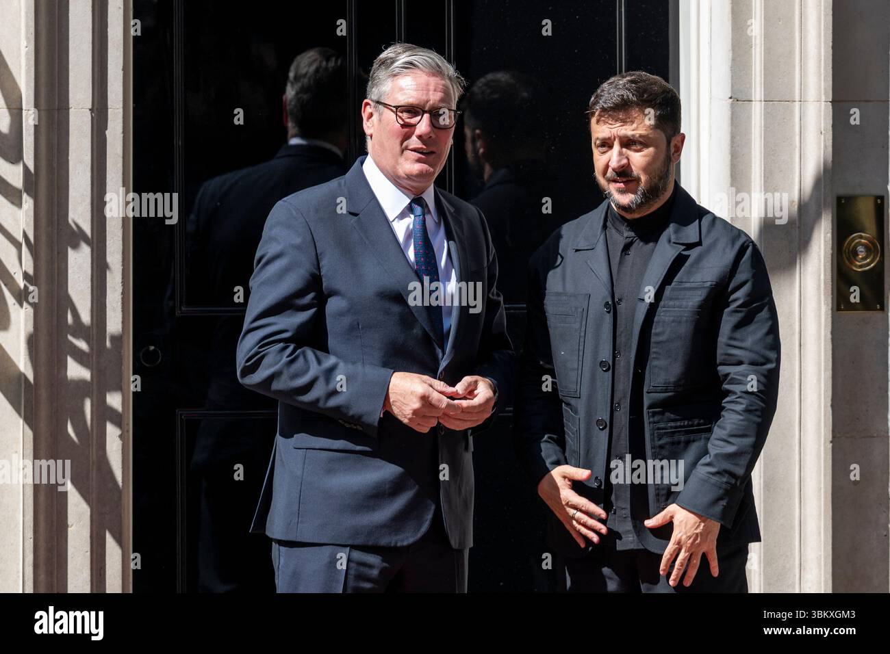 Londra, Regno Unito. 23 giugno 2025. Volodymyr Zelensky, presidente dell'Ucraina, arriva a Downing Street per parlare con Sir Keir Starmer, primo ministro. Crediti: Stephen Chung / Alamy Live News Foto Stock