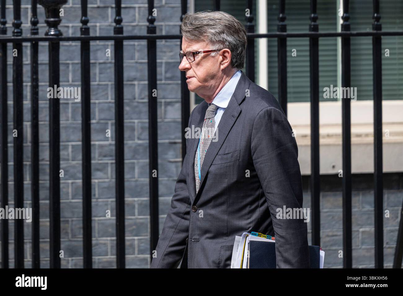 Londra, Regno Unito. 23 giugno 2025. Peter Mandelson, barone Mandelson, ambasciatore britannico negli Stati Uniti, è visto arrivare a Downing Street. Crediti: Stephen Chung / Alamy Live News Foto Stock