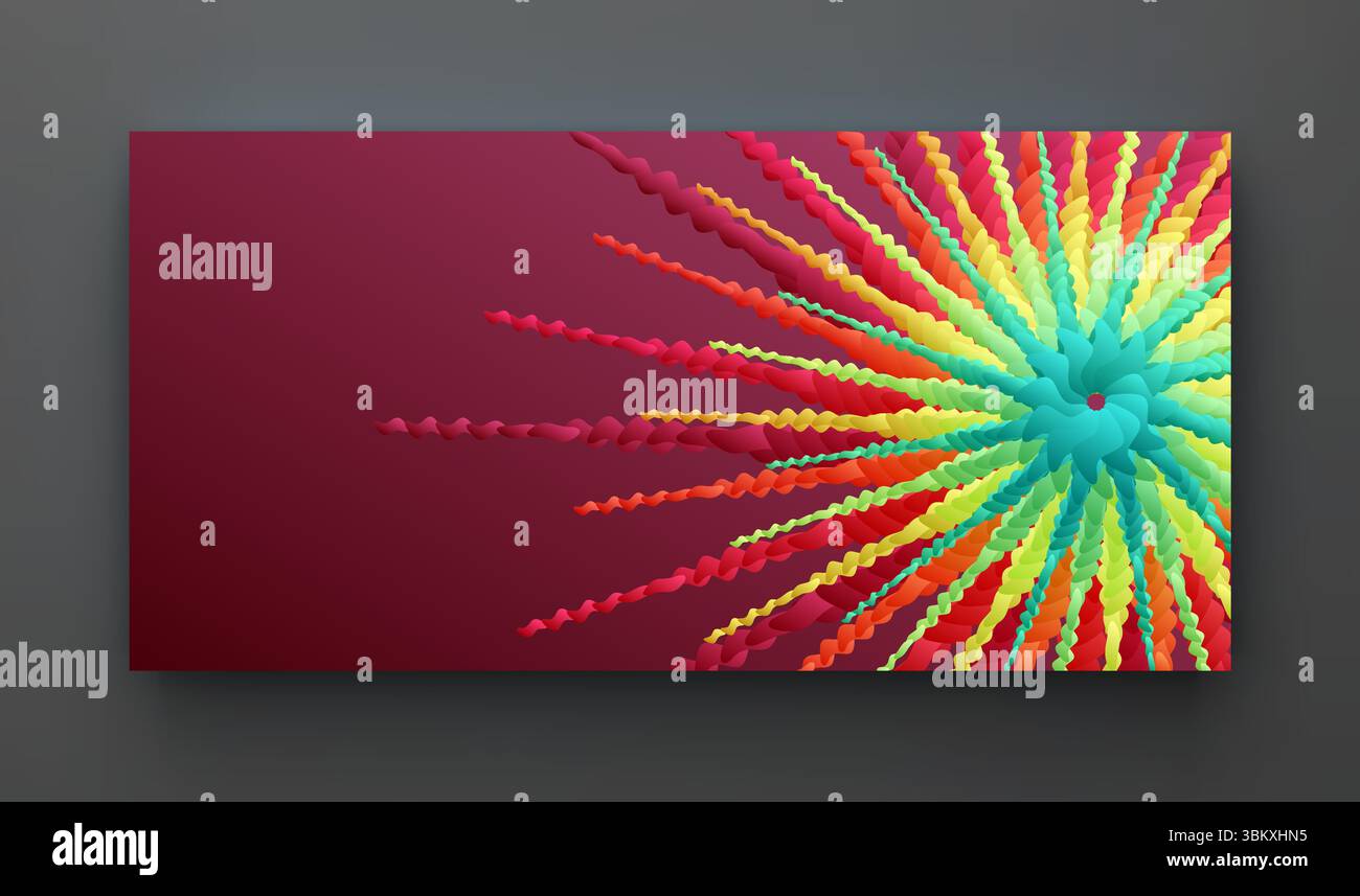 Struttura di connessione futuristica. Ñrystal forma a fiore o fiocco di neve. illustrazione vettoriale 3d. Illustrazione Vettoriale