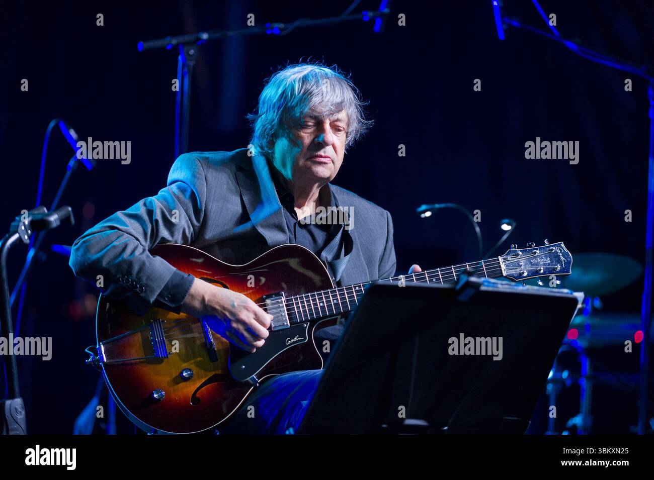 Il famoso chitarrista jazz belga Philippe Catherine suona dal vivo al festival la Hulpe | le guitariste de jazz Philippe Catherine au Toots Jazz Pix: PH Foto Stock