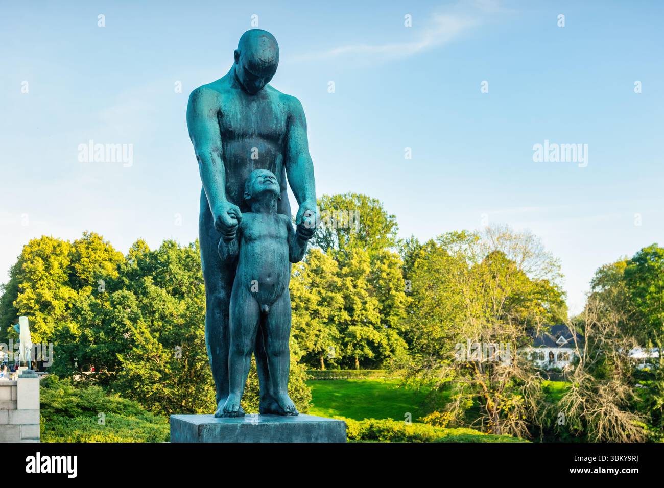 Scultura di Gustav Vigeland a Frogner Park, Oslo, Norvegia. Foto Stock