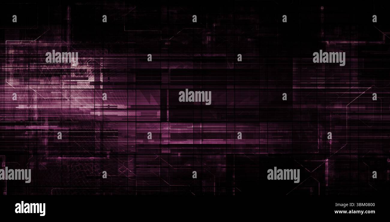 Tecnologia dinamica e sistema automatizzato del futuro Foto Stock