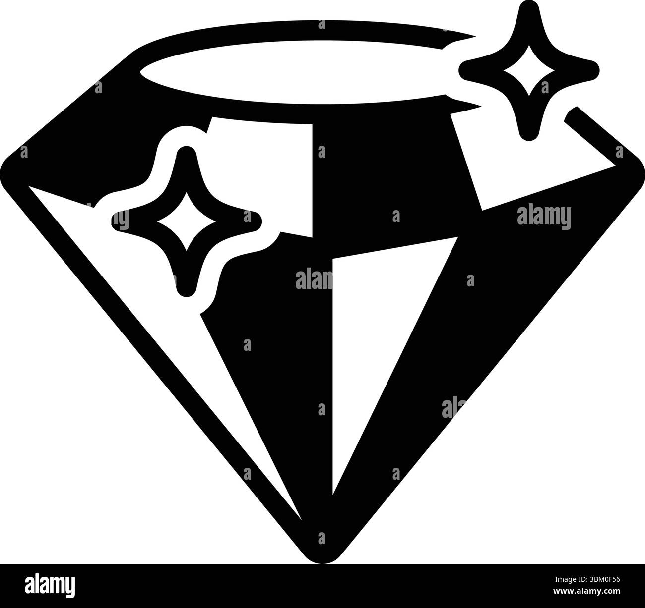 Icona per diamanti, pietre preziose Illustrazione Vettoriale